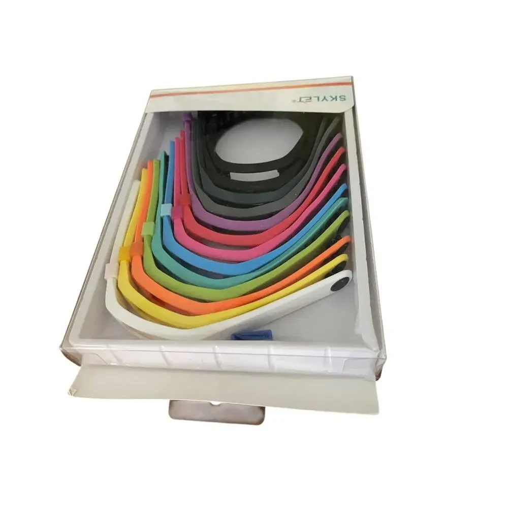 Skylet Pack of 13 Fitbit Replacement Wrist Bands Rainbow Assorted New